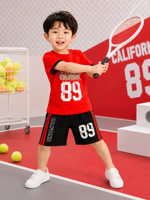 Bộ thun bé trai California Southern 89 cotton 100%